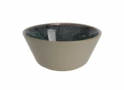 Kom Oona Ø15cm - keramiek - zand & groen