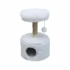 Krabpaal Alaska 45x45x76cm - hout & sisal - wit
