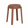 Kruk June 43,5x44,5x55,5cm - polyethyleen - terracotta
