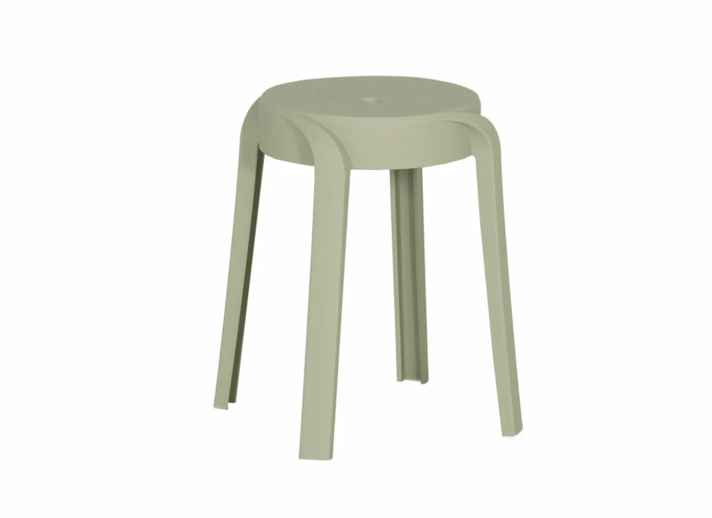 Kruk June 43,5x44,5x55,5cm - polyethyleen - groen
