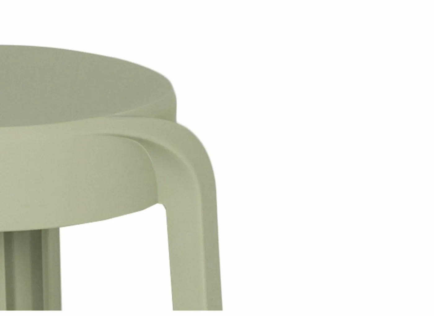 Kruk June 43,5x44,5x55,5cm - polyethyleen - groen