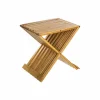 Kruk plooibaar 40x32x45cm - bamboe - naturel