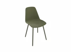 Kuipstoel Claudio 44x53,5x80,5cm - staal/polypropyleen - mosgroen/grijs