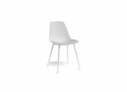 Kuipstoel Claudio  44x53.5x80,5cm - staal & polypropyleen - wit