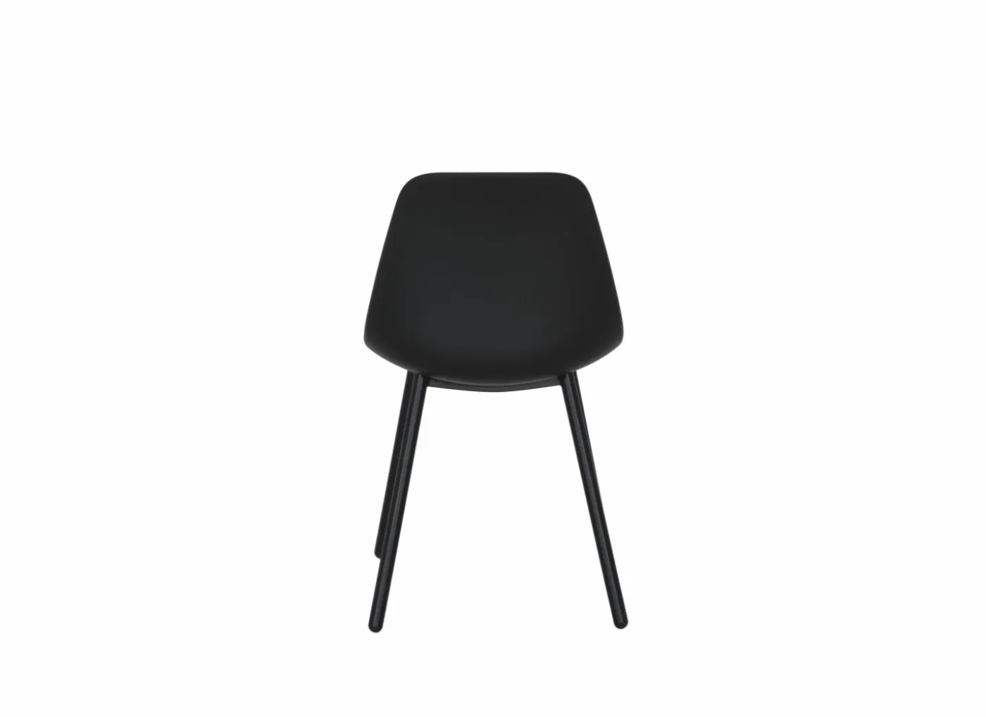 Kuipstoel Claudio 44x53,5x80,5cm - staal/polypropyleen - zwart