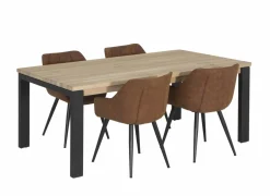 Kuipstoel Cosy 57x60x80cm - microvezel - cognac