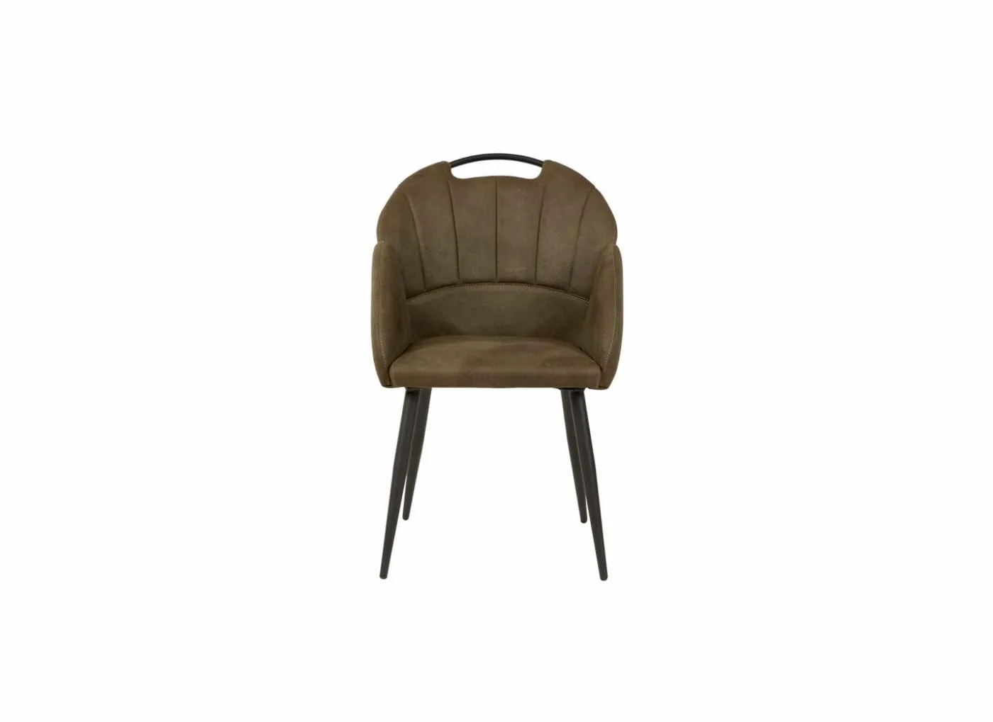 Kuipstoel ST2005 55x60x87,5cm - stof - mosgroen