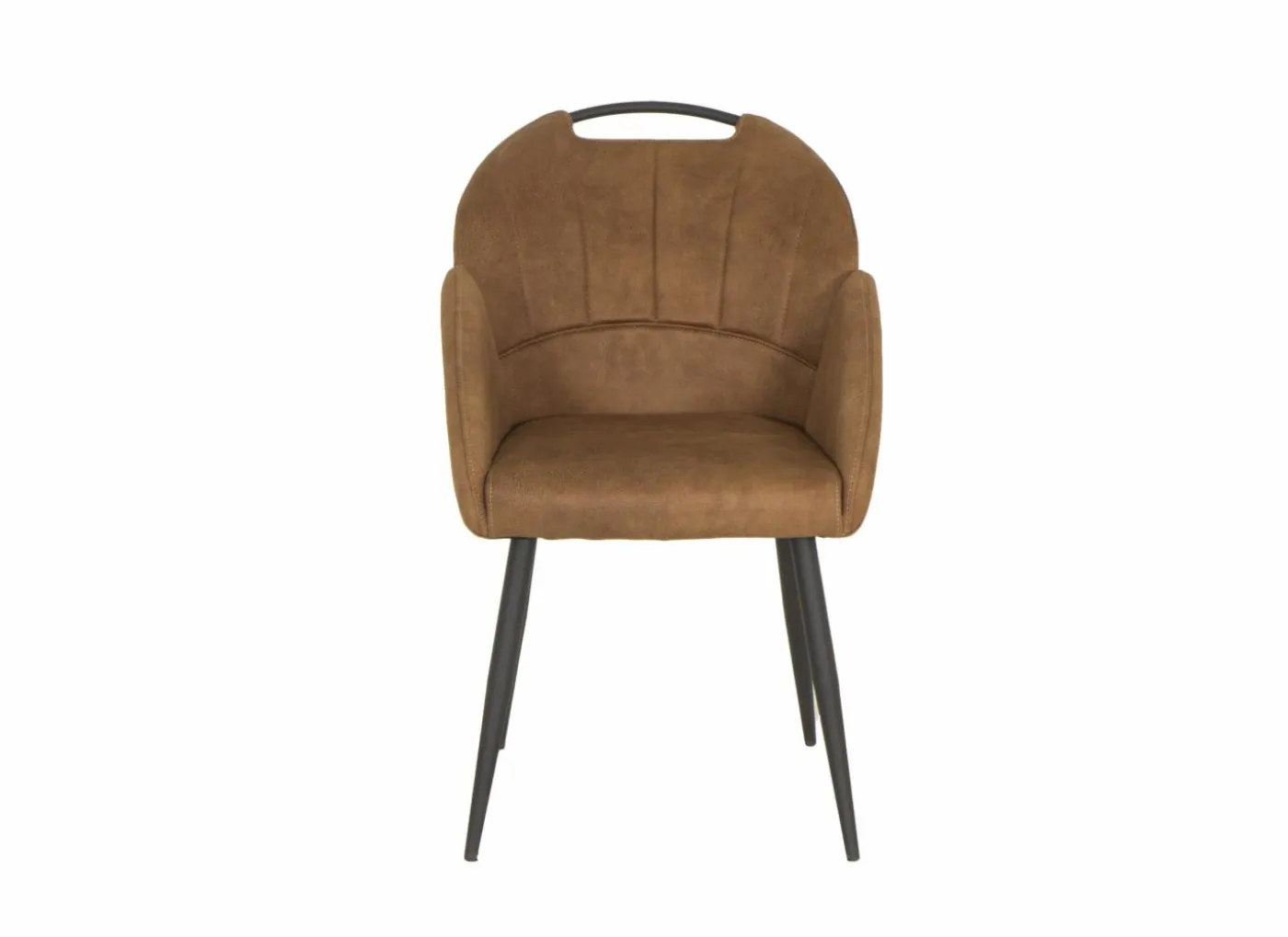 Kuipstoel ST2005 55x60x87,5cm - stof - cognac