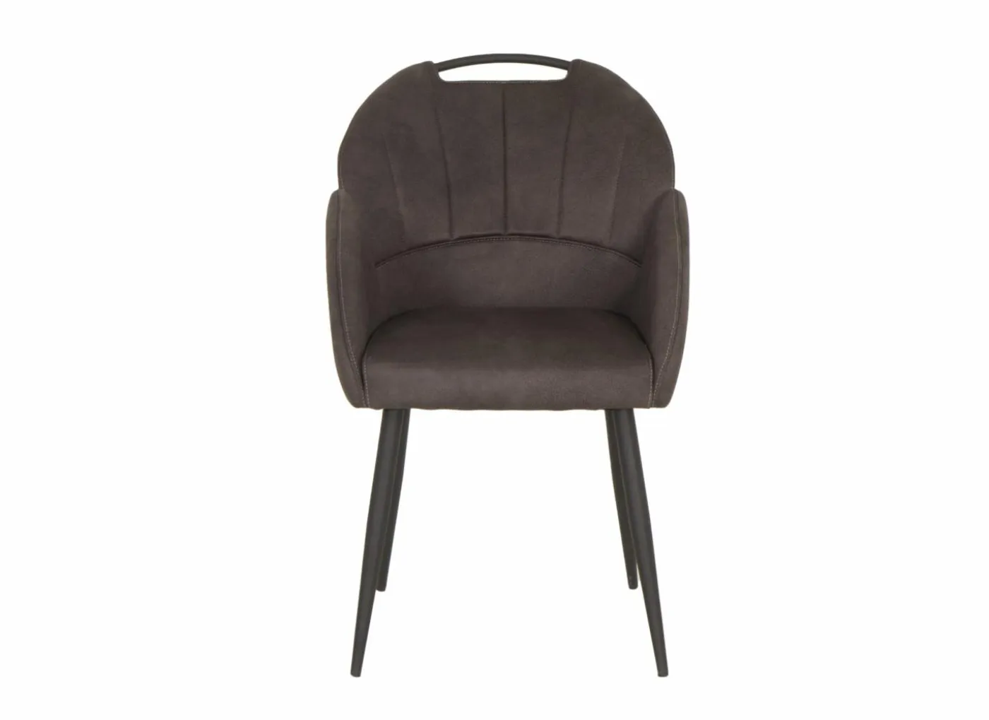 Kuipstoel ST2005 55x60x87,5cm - stof - antraciet