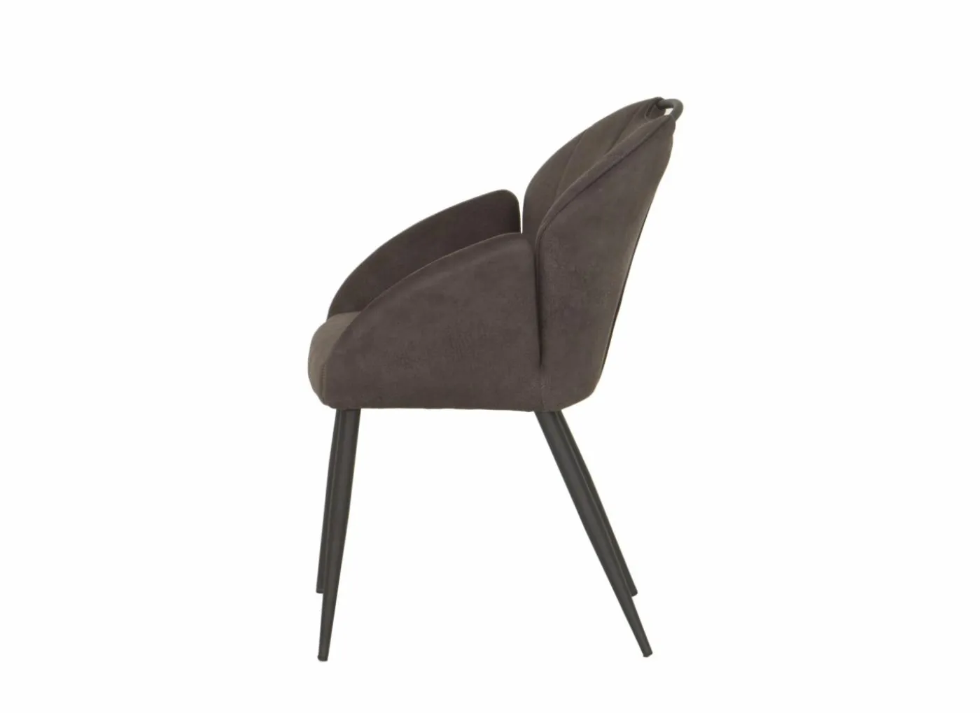 Kuipstoel ST2005 55x60x87,5cm - stof - antraciet