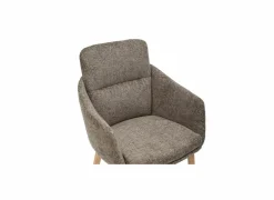 Kuipstoel Suya 59x69,5x87cm - polyestervezel - taupe