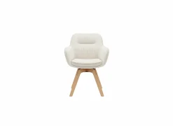Kuipstoel Tristan 63x62,5x86,5cm - polyestervezel - beige