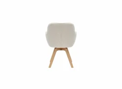 Kuipstoel Tristan 63x62,5x86,5cm - polyestervezel - beige