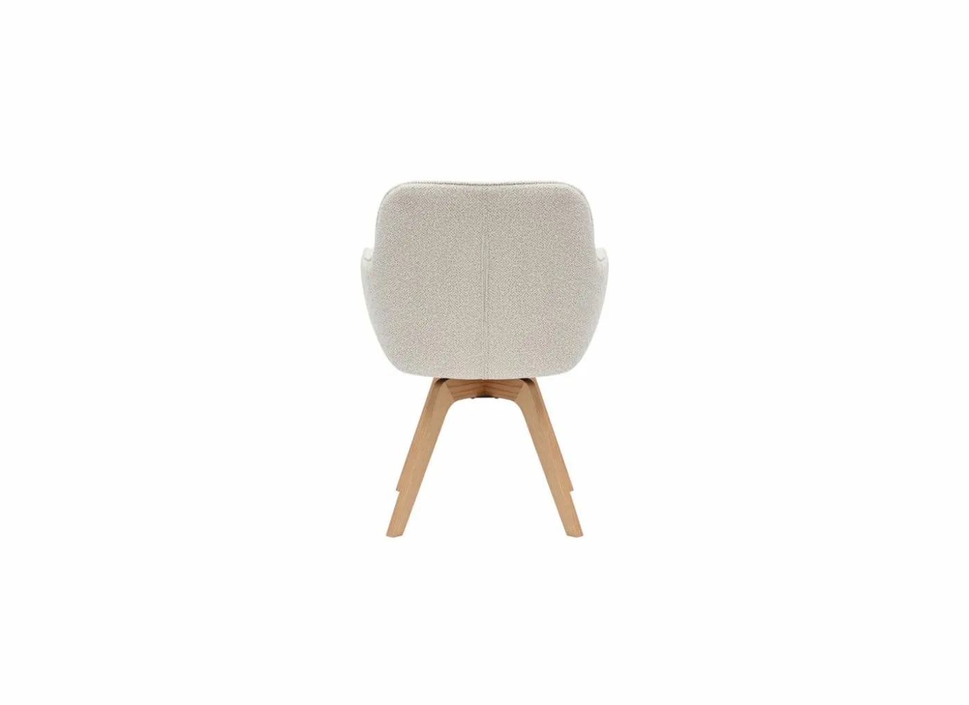 Kuipstoel Tristan 63x62,5x86,5cm - polyestervezel - beige