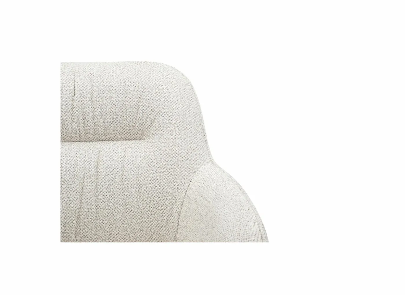 Kuipstoel Tristan 63x62,5x86,5cm - polyestervezel - beige