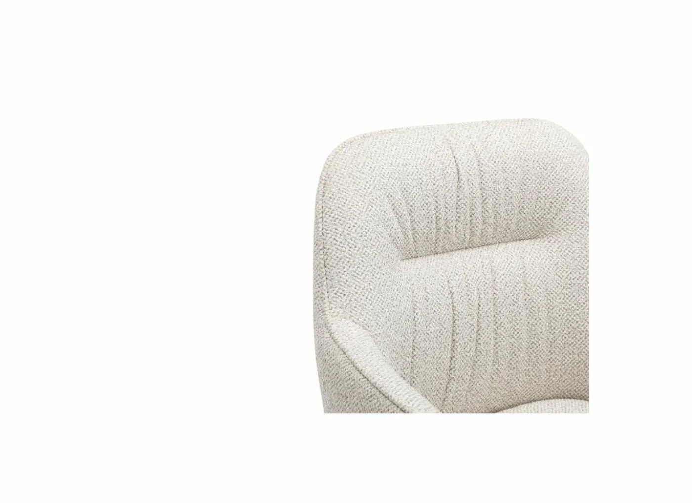Kuipstoel Tristan 63x62,5x86,5cm - polyestervezel - beige