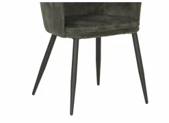 Kuipstoel 58,5x53x87,5cm - stof - mosgroen