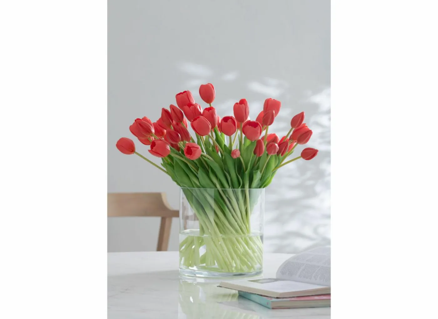 Kunstbloem Boeket Tulpen H45,5cm, 7 stuks