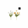 Kunstbloem Klaproos H53cm - polyester - wit/perzik