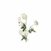 Kunstbloem Ranonkel H53cm - kunststof - wit