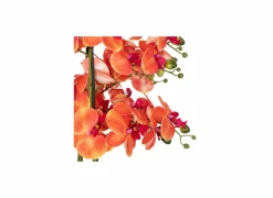 Kunstplant Orchidee H60cm - kunststof/keramiek - oranje