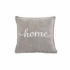 Kussen Damian Home 45x45cm - stof - licht grijs