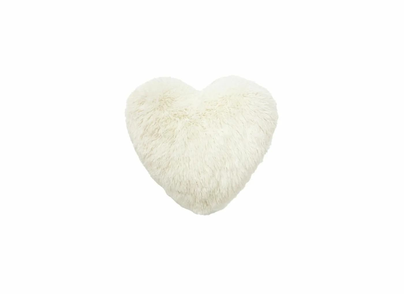Kussen Hart 40x45cm - stof - snow white