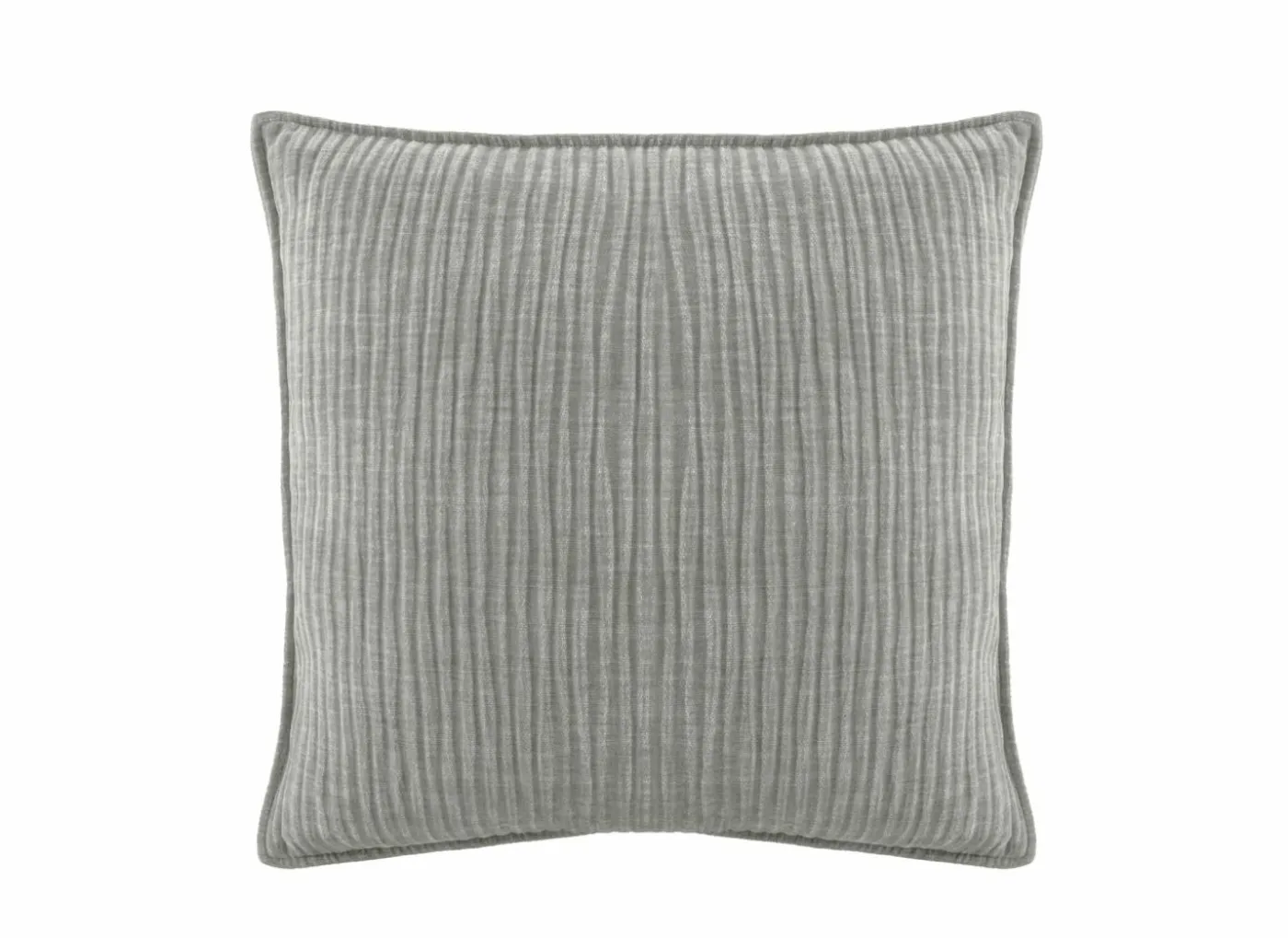 Kussen Juliette 45x45cm - stof - lichtgrijs