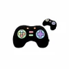 Kussen Let's Play 33x28cm - stof - zwart
