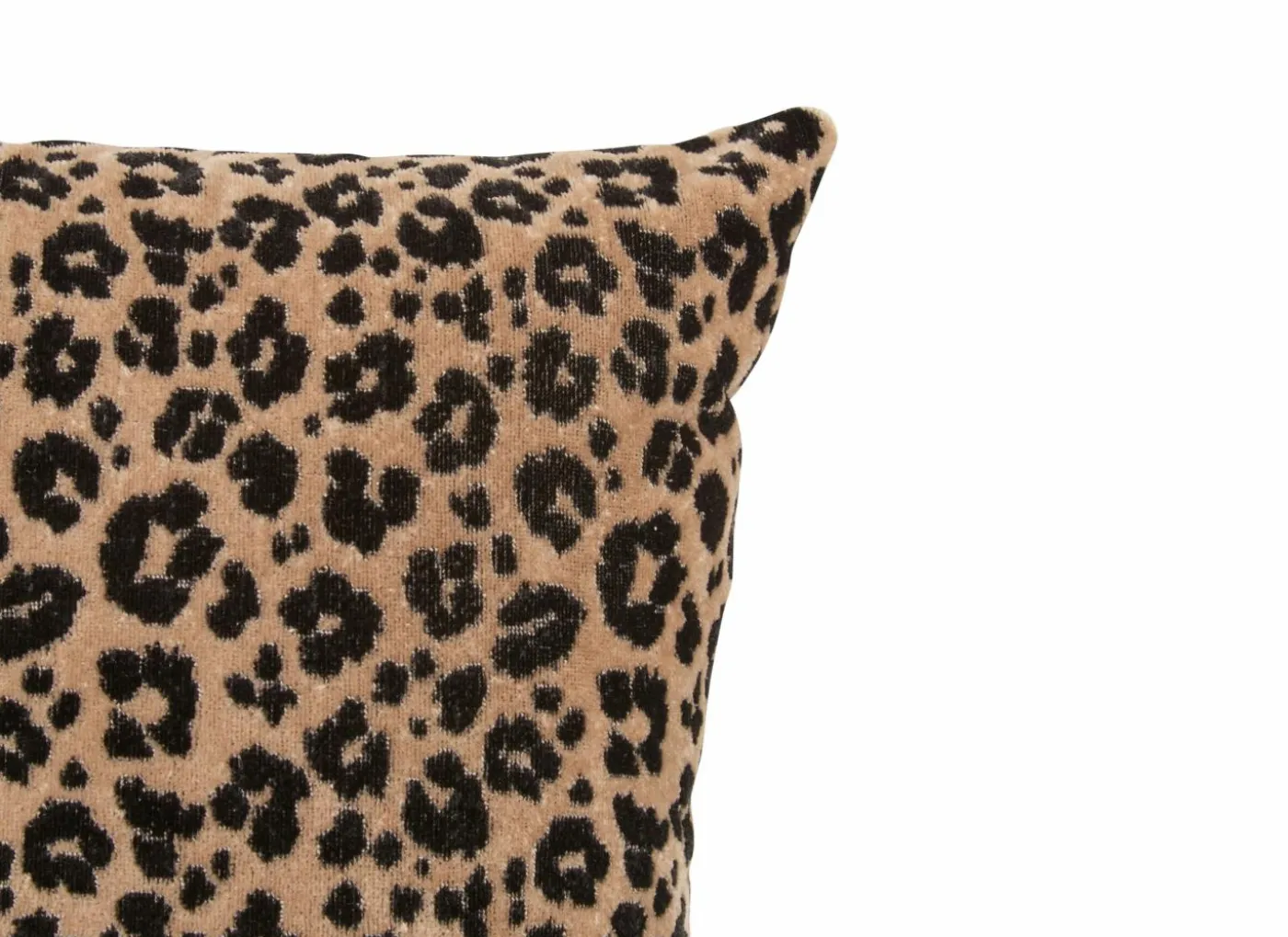 Kussen Lynra 40x40cm - polyester - zwart & bruin