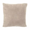 Kussen Pippa 45x45cm - flanel - taupe