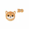 Kussen Shiba met slaapmasker - stof - geel