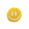 Kussen Smiley Ø45cm - katoen - geel