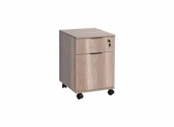 Ladeblok Merida 41x41x61cm - melamine - bruin met slot