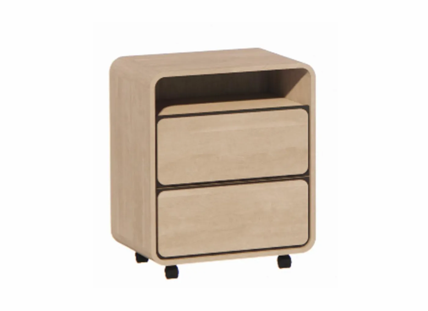 Ladeblok 56x37x67cm - melamine - brushed sand oak nature