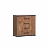 Ladekast Ellen 80x40x82cm - decor - acacia & zwart