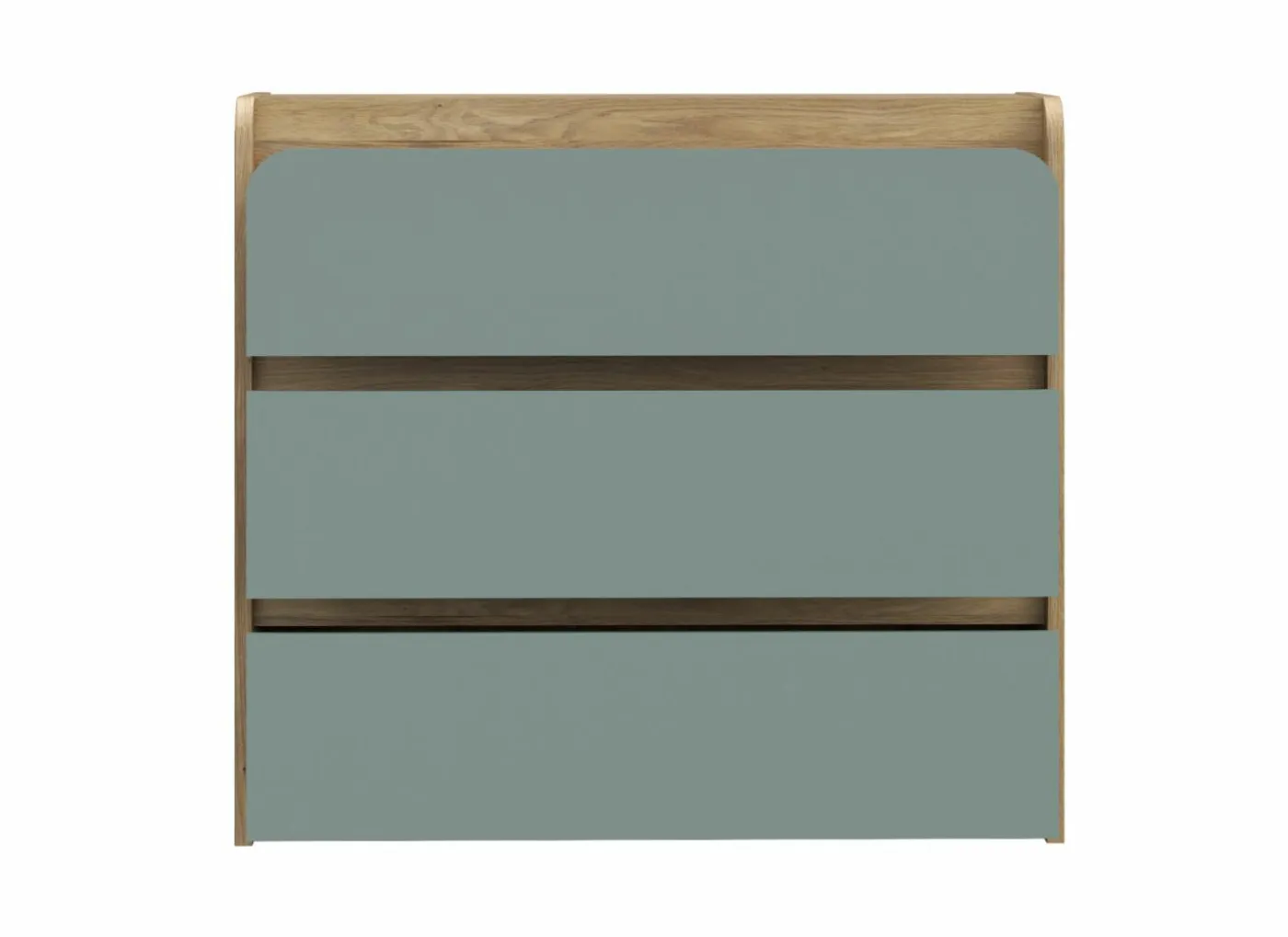 Ladekast Hoa 105x41x94cm - decor - mauvella eik & groen