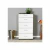 Ladekast Komodo 60x40x108cm - melamine - wit