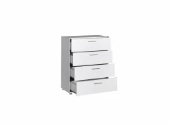 Ladekast Komodo 73x44x96cm - melamine - wit