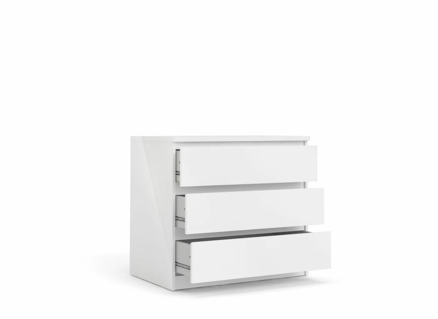 Ladekast Naia 77x50x71cm - MDF - wit hoogglans