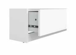 Ladekast Naia 77x50x112cm - melamine - wit hoogglans