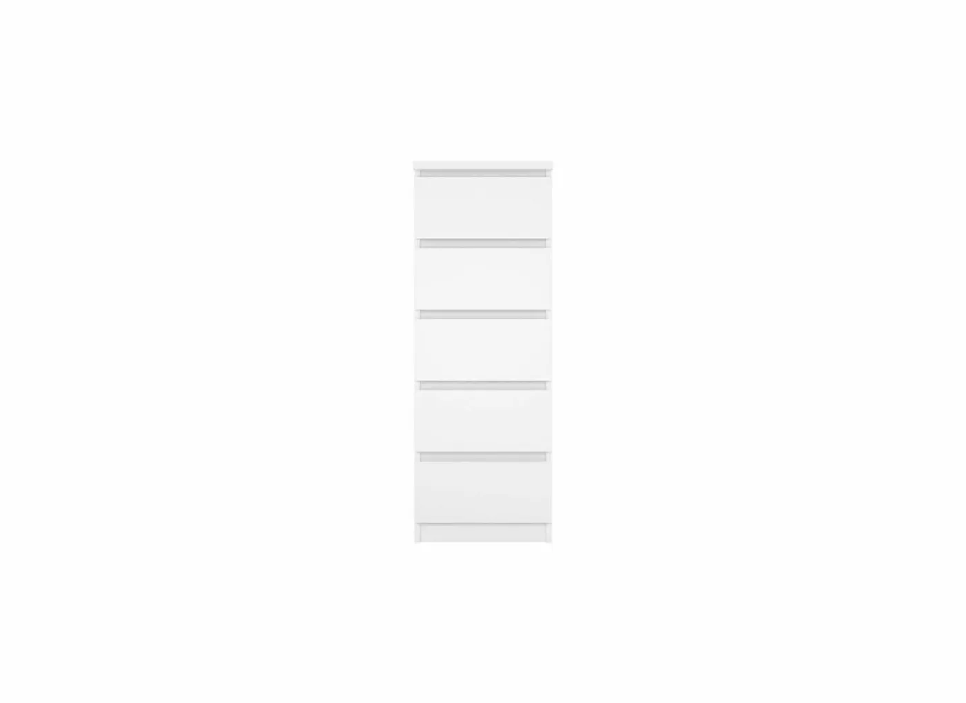 Ladekast Naia 41x50x111cm - melamine - wit hoogglans
