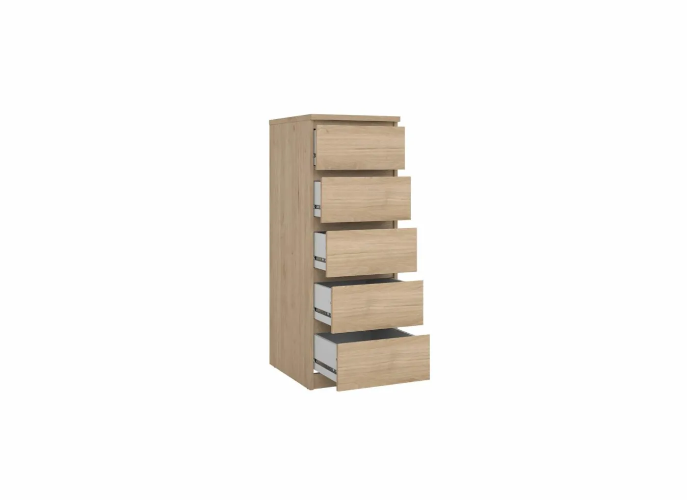Ladekast Naia 41x50x111cm - melamine - jackson hickory
