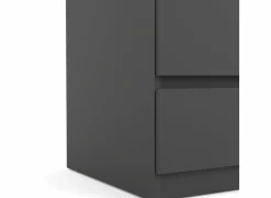 Ladekast Naia 41x50x111cm - melamine - mat zwart