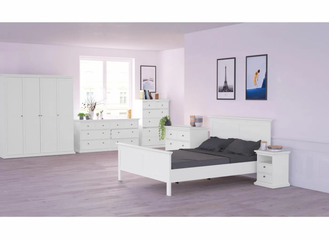 Ladekast Paris 183x49x87cm - decor - wit