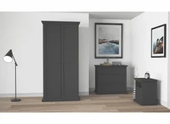 Ladekast Paris 97x49x87cm - decor - mat grijs