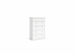 Ladekast Paris 96x49x140cm - decor - wit