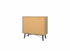 Ladekast Ry 102x41x95cm - decor - bruin/zwart