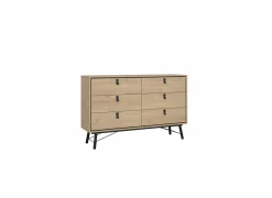 Ladekast Ry 151x41x95cm - decor - bruin/zwart