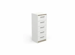 Ladekast Watson 43x40x107cm - decor - kronberg eik & wit